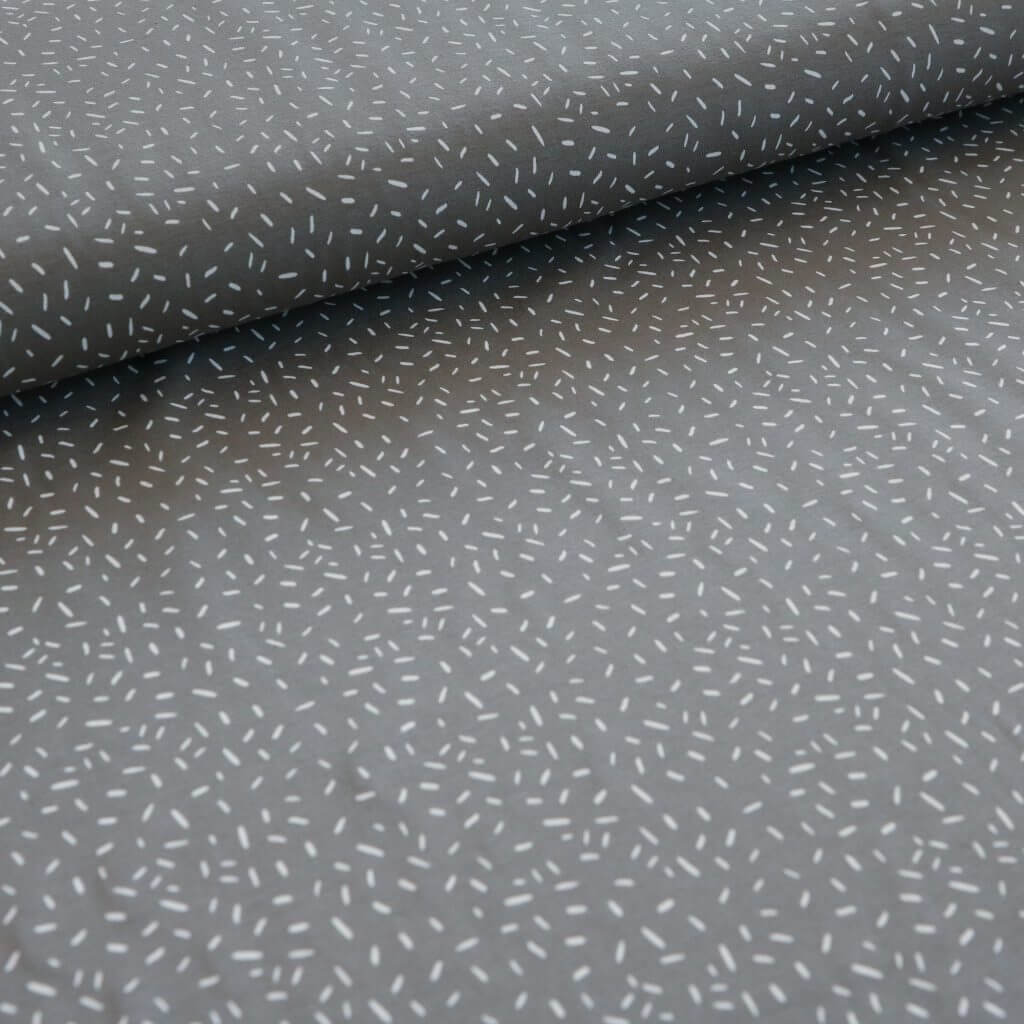 Jersey “confetti” grau Jono&Lia Stoffe