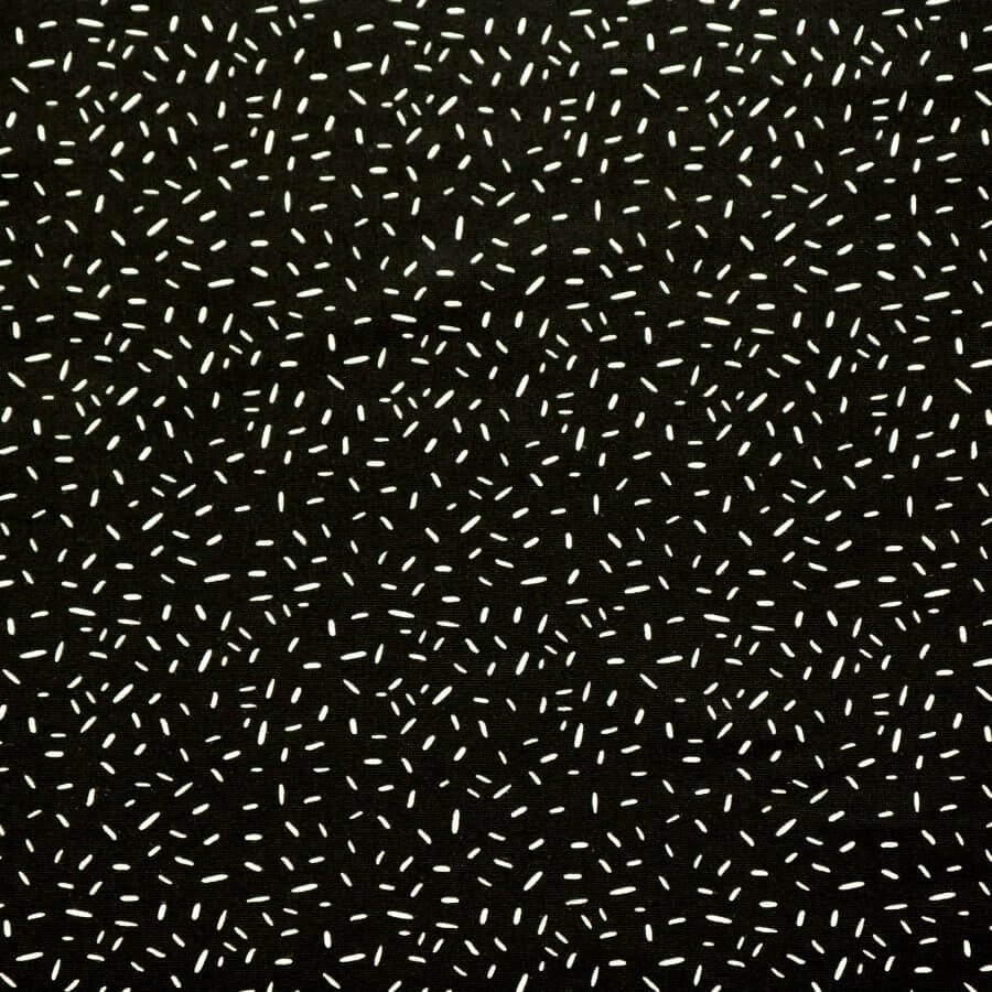 Jersey "confetti" schwarz - Reststück 60 cm – Bild 3