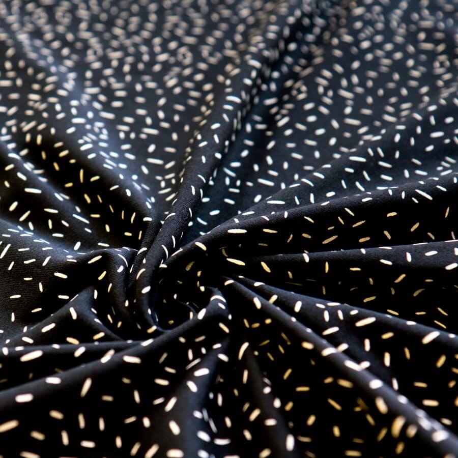 Jersey "confetti" schwarz - Reststück 60 cm – Bild 4