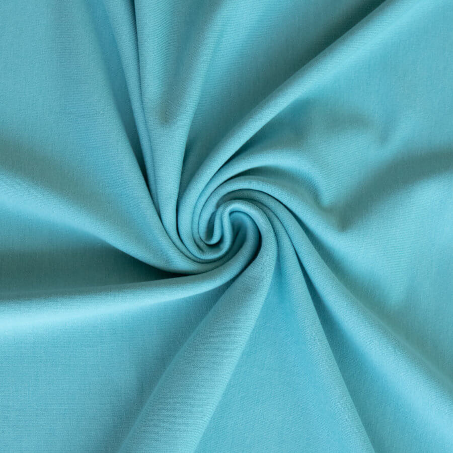 French Terry Rauchblau - Reststück 80-85 cm