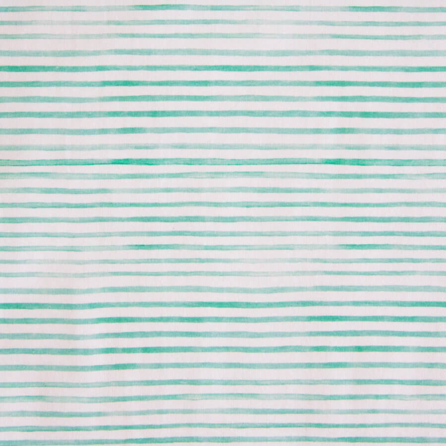 Baumwolljersey Aquarellstreifen Mint – Bild 2