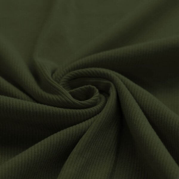 Rippenjersey Khaki