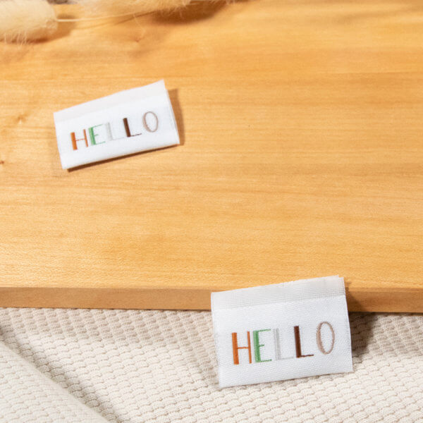 Weblabel Hello Waldfarben