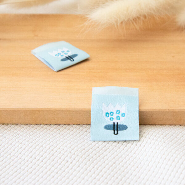 Weblabel Tulpe Blau